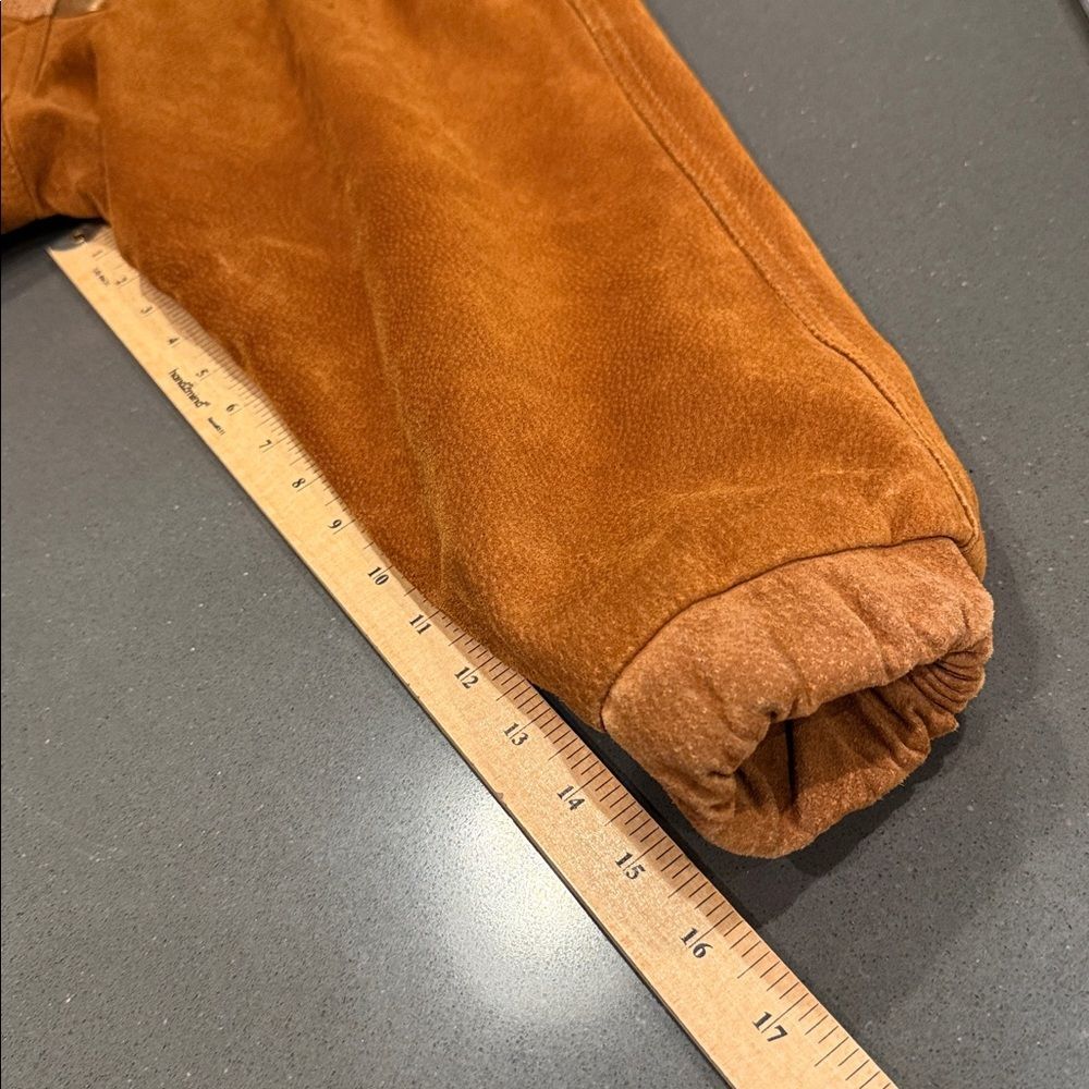 Vintage Leather Patchwork Jacket With Ragland Sle… - image 8